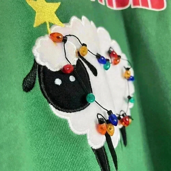 Forever 21 Christmas ugly Sweater Small Fleece Navidad 3D Lightbulbs - Picture 7 of 10